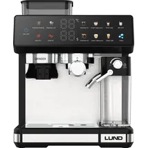 LUND Kaffeevollautomat mit Milchaufschäumer und Mahlwerk, 1350W
