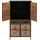 Mendler Apothekerkommode 136 x 73 x 35 cm natur/bunt Metalloptik