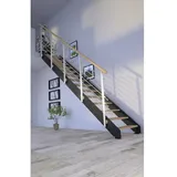 StarWood Wangentreppe Kos 108 cm Edelstahl/Holz/Metall