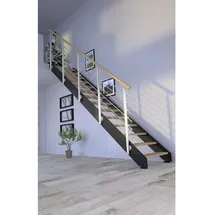 StarWood Wangentreppe Kos 108 cm Edelstahl/Holz/Metall