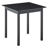 BELIANI Esstisch Schwarz Kiefernholz-Tischplatte und -Beine Quadratstich 75x75 cm für 2 Personen Skandi Design Küchentisch Esszimmertisch Holztisch - Schwarz