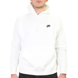 Nike Sportswear Club Fleece Hoodie White/White/Black, M