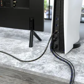 KabelDirekt – Cat-7-Netzwerkkabel – 7,5m – 10 Gigabit, Nylon