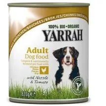 Yarrah Bio Bröckchen Huhn mit Brennessel & Tomate 6 x 820 g