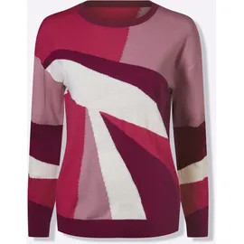 Classic Basics Strickpullover gemustert Altrosa 44
