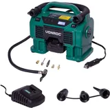 VONROC Akku-Kompressor 20V 20V Akku und 12V Zigarettenanzünder-Stecker – Max. Arbeitsdruck 11 bar - Inkl.