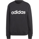 adidas Damen Sweatshirt (Long Sleeve) W Lin Ft SWT, Black/White, IC6878, XL