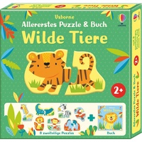 Usborne Verlag Allererstes Puzzle & Buch: Wilde Tiere