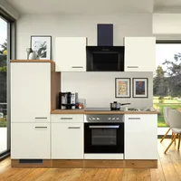 Flex-Well Küchenzeile Vintea 220 cm weiß