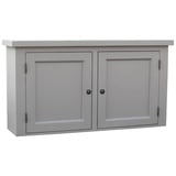 Casa Padrino Küchenbuffet Landhausstil Küchenhängeschrank Grau 120 x 31 x H. 65 cm - Landhausstil Küchenschrank mit 2 Türen