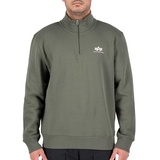 Alpha Industries Half Zip Sweater SL Sweatshirt für Herren Dark Olive