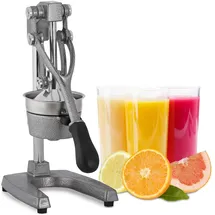 Relaxdays Zitruspresse manuell Profi Silber