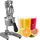 Relaxdays Zitruspresse manuell Profi Silber