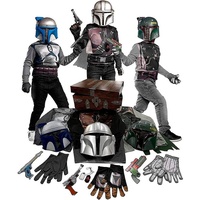 Rubie ́s Kostüm Star Wars - Kopfgeldjäger Kostümbox für Kinder, Große Verkleidungskiste zum kleinen Preis: Pre Vizsla, Boba Fett Man grau