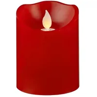 Star Trading LED Stumpenkerze Twinkle H: 10 cm rot