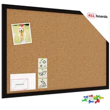 ALLboards Pinnwand 60 x 40 cm Braun/Schwarz