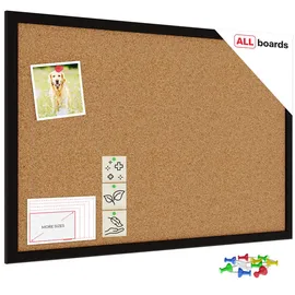 ALLboards Pinnwand 60 x 40 cm Braun/Schwarz