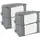 Intirilife Aufbewahrungstasche 90 L 4-tlg. grau