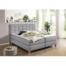 Home Affaire Boxspringbett 180 x 209 cm Grau