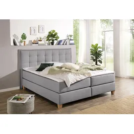 Home Affaire Boxspringbett 180 x 209 cm Grau