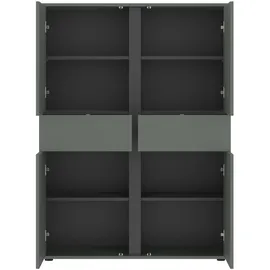 Home Affaire Highboard 103,4 x 139,5 x 40 cm grün