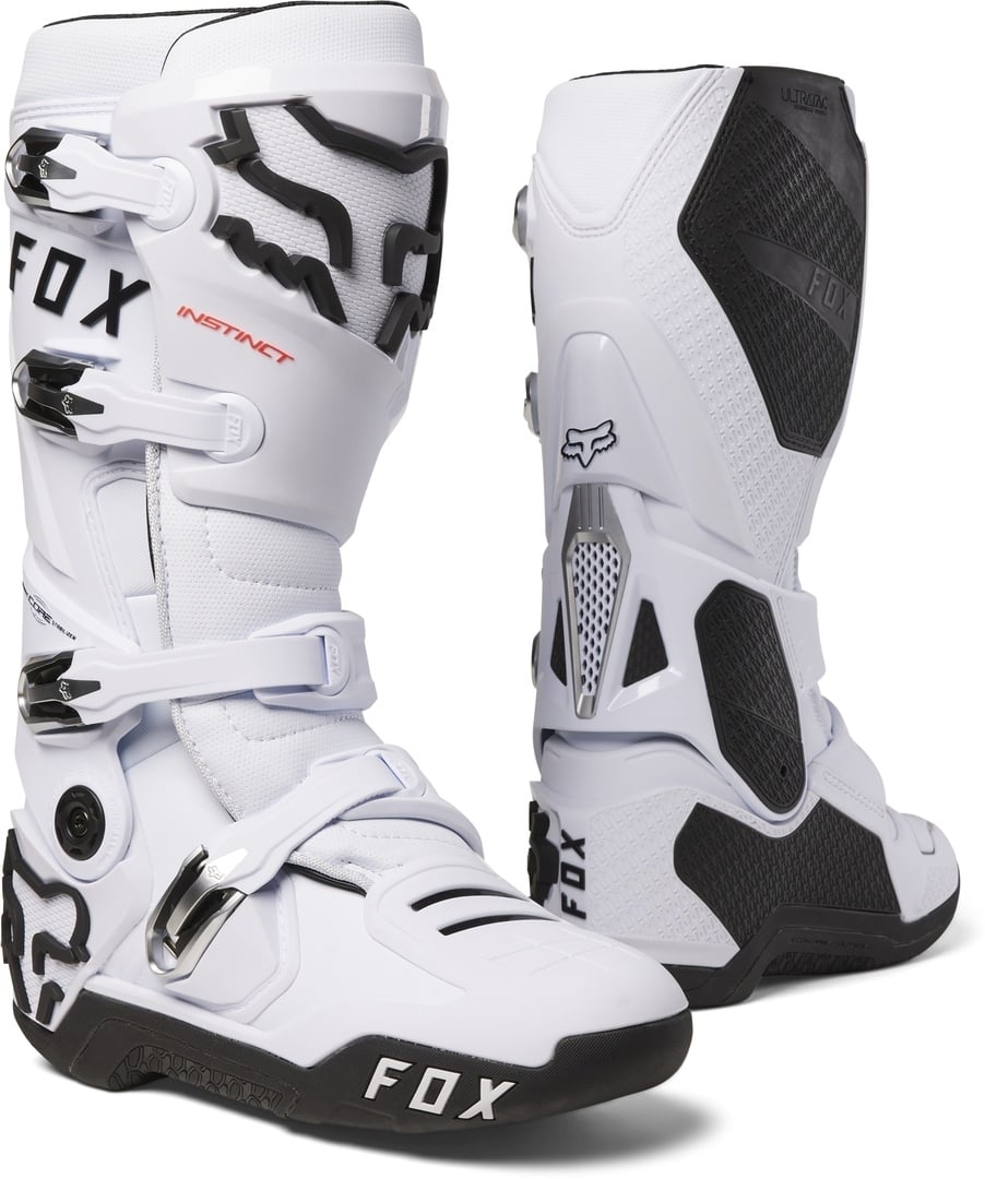 FOX Instinct Motocross Stiefel, weiss, Größe 42 für Männer