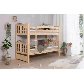 TICAA Etagenbett Sammy 90 x 200 cm Kiefer massiv natur
