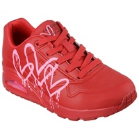 SKECHERS JGoldcrown: Uno - Dripping In Love red/pink 36