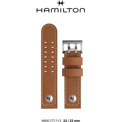 Hamilton - Khaki Navy Band-set Leder-braun-22/22 H690.777.113 - braun