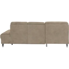 sit&more Ecksofa »Clio L-Form« wahlweise mit Bettfunktion oder Vorziehsitz und Bettkasten, Federkern