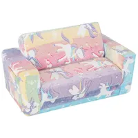 COSTWAY Kindersofa Kindersessel, im Dunkeln Leuchtend bunt