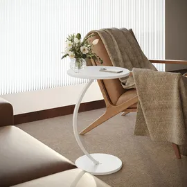 Vicco Beistelltisch, Weiß, 40 x 60 cm, Wohnzimmer, Wohnzimmertische, Beistelltische