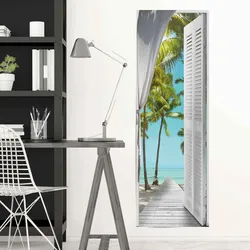 Poster REINDERS "Tropische Ansicht Sonne - Mer - Strand - Urlaub", blau (farbe bild(er): blau), B:53cm H:158cm, Papier, Bilder