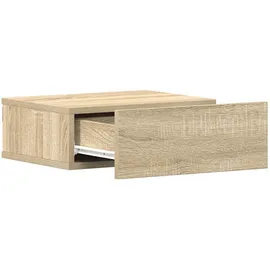 vidaXL Hängender Nachtschrank 40 x 30 x 15 cm Eiche