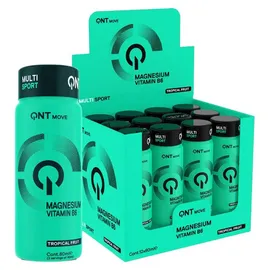 QNT Magnesium Sport Shot Tropical Fruit 12 x 80 ml