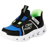 Skechers Hypno-Flash 2.0-Brisk-Brights Sneaker, Schwarz/Blau/Limette, 35 EU