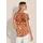 Madeleine Sommerliches Shirt mit Alloverprint", in cognac wollweiß), | Gr.: 42,
