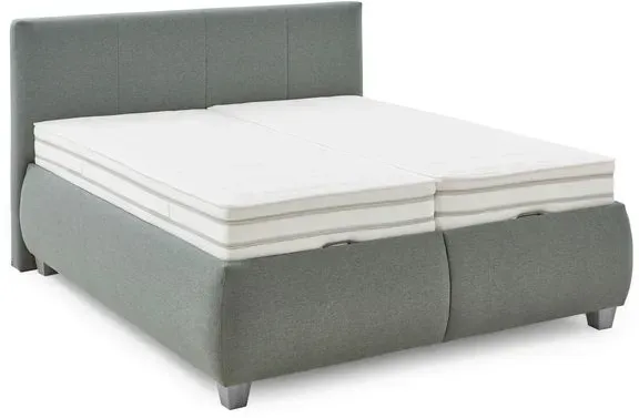Oschmann Polsterbett Messina 180 x 200 cm Stoff Salbei