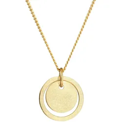 Elli Kreis Rund Geo Trend Matt 925 Silber Ketten   Damen 