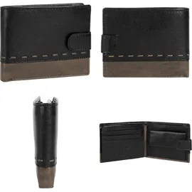 BAGAN Geldbörse Herren Portemonnaie schwarz