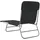 vidaXL Sonnenliege 55 x 0 x 22 cm Schwarz