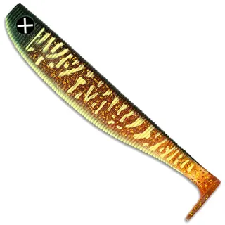 Monkey Lures Fat Lui - 9 cm, 11 cm, 14 cm, 18 cm, 23 cm - Big L Köder, Gummifisch, Angelköder, Softbait, Hechtköder, Kunstköder Angeln, Gummiköder (Vanilla Cognac - leicht UV aktiv, 14 cm)