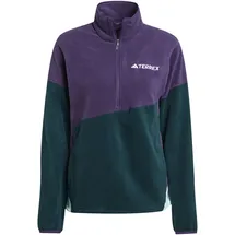 adidas Terrex Multi Climawarm Fleece Mit Halbem Reißverschluss - Aurora Plum / Aurora Ivy / Semi Flash Aqua - L