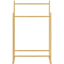[en.casa] Mariehamn Garderobenständer 122x80x50cm beige