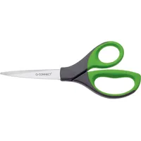 Q-Connect Premiumschere 21 cm mit Designgriffen schwarz/grün