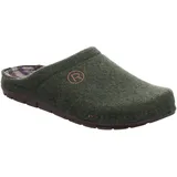 Rohde Herren Pantoffel Filz Hausschuh Memoryfußbett Rodigo-H 6744, Größe:43 EU, Farbe:Grün - 43 EU