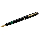 Pelikan Classic M200 Kolbenfüller schwarz/gold F (fein)