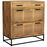 SIT Möbel CANE 84,5 x 91 x 40 cm schwarz / Rattan