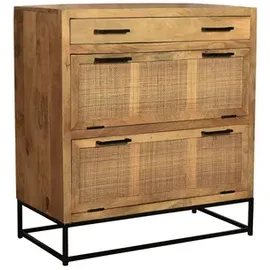 SIT Möbel CANE 84,5 x 91 x 40 cm schwarz / Rattan