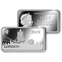 Feinsilber-Barrenmünze Wahrzeichen "London"